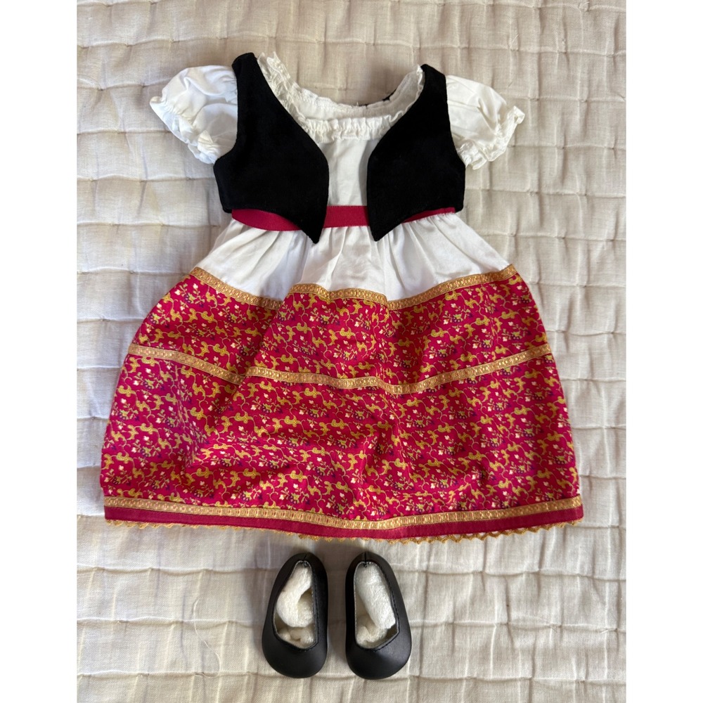 American Girl Josefina Dress & Vest Outfit Complete Vintage